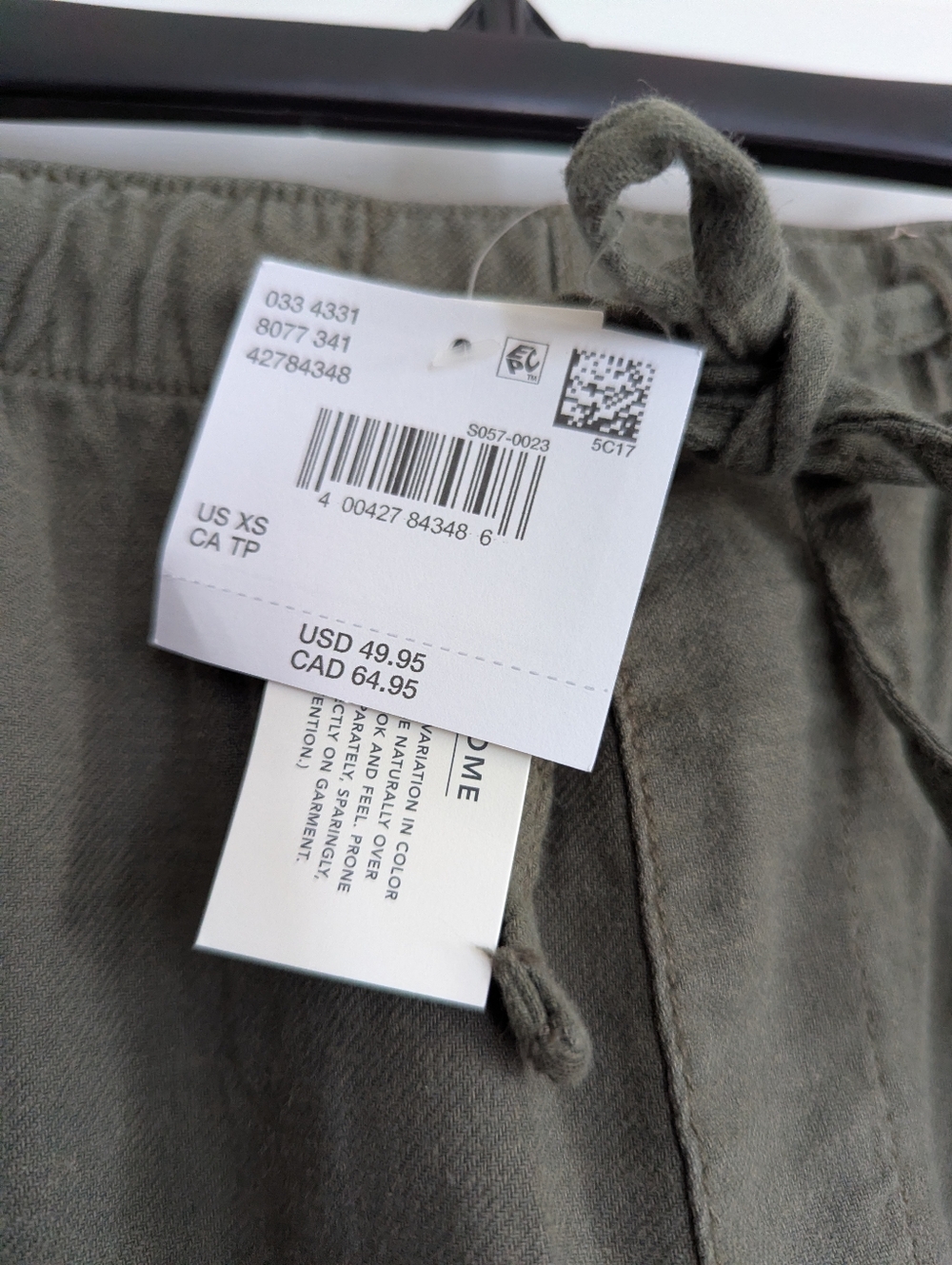 NWT American Eagle Linen Blend Ruffle Shorts Size xs - Picture 3 of 6
